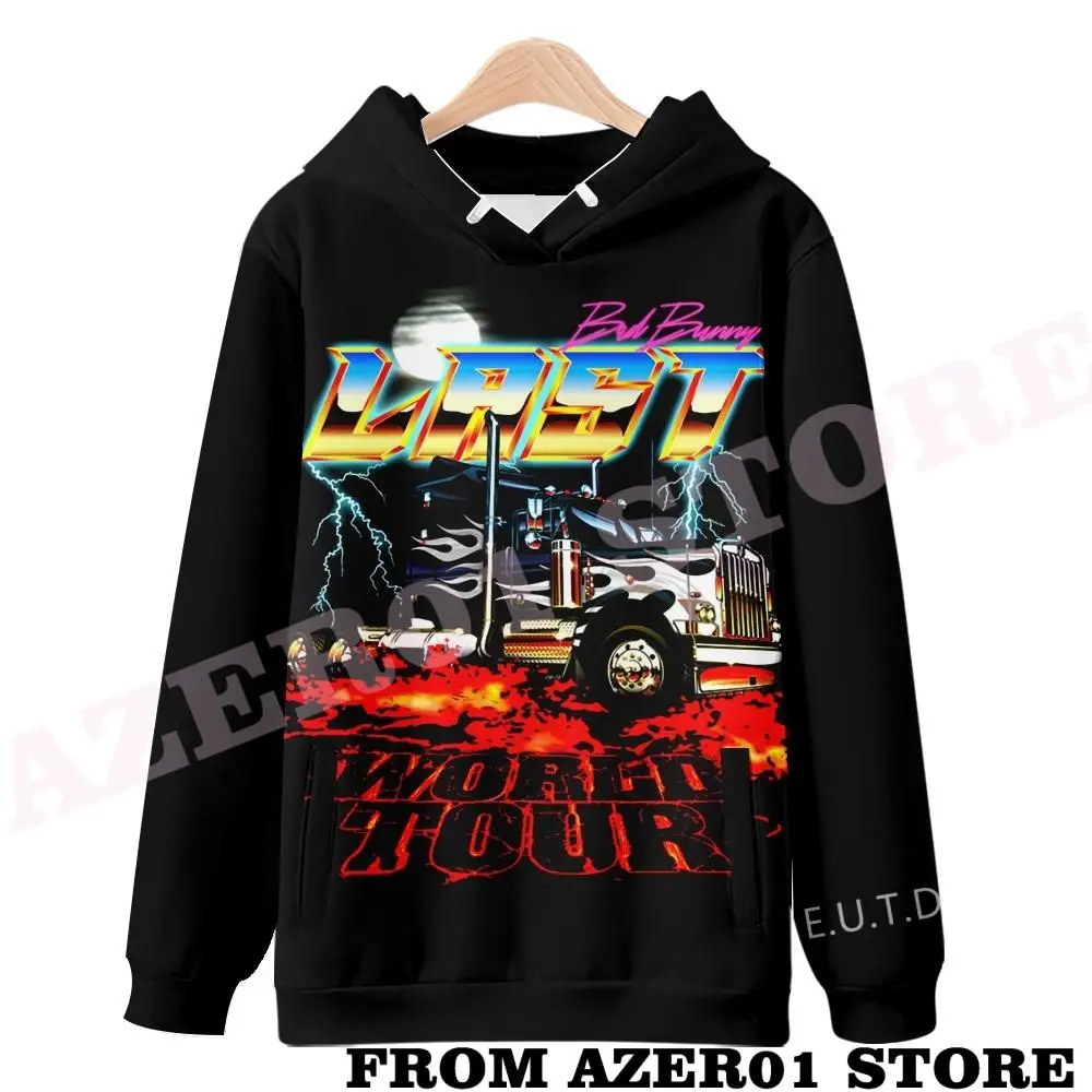 

Bad Bunny THE LAST WORLD TOUR El Ultimo Tour Del Mundo Merch Hoodies Winter Men/Women Hooded Sweet Streetwear Hooded Long Sleeve