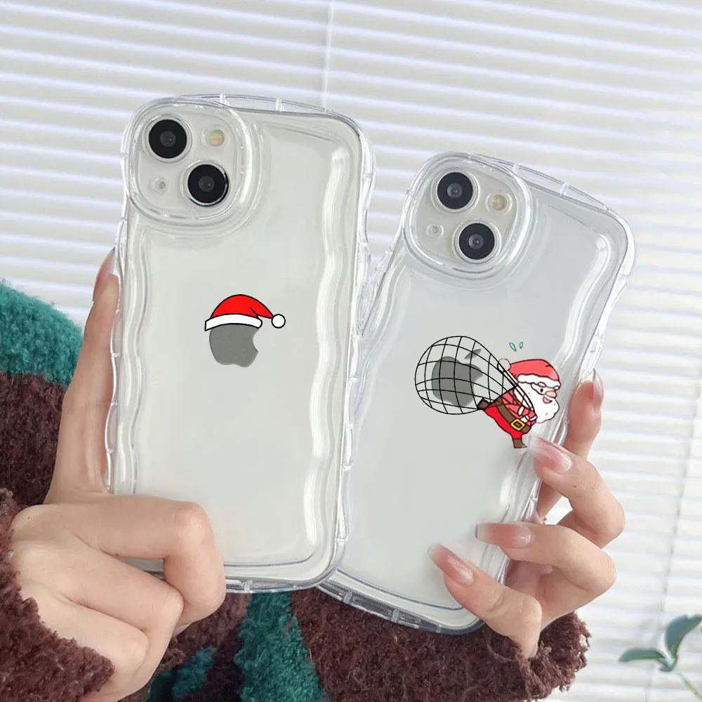Чехол для телефона с мультяшным новогодним подарком iPhone 11 14 Pro Max SE20 7 8 Plus X XS MAX XR 12 13