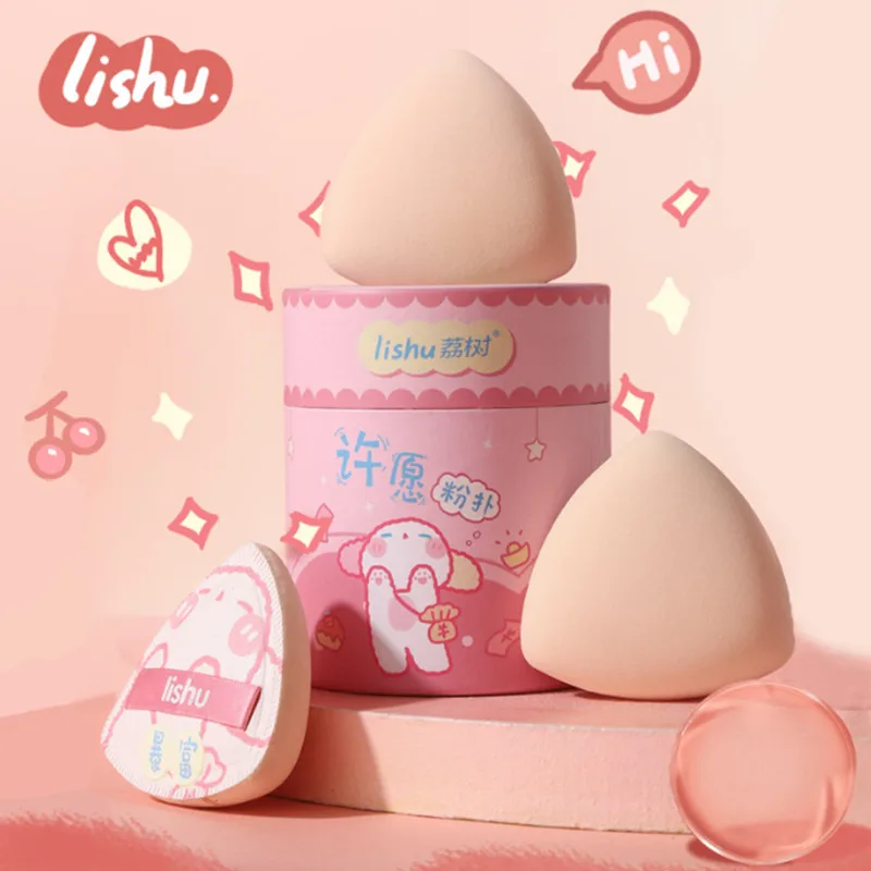 

LiShu 3pcs Air Cushion Foundation Puff Super Soft Do Not Eat Powder Makeup Blender Marshmallow Sponge Wet and Dry Dual Use