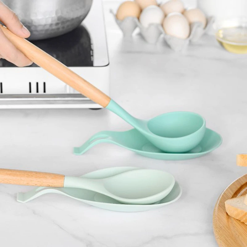 

Kitchen Cooking Tools Silicone Spoon Fork Mat Shelf Spoon Rests