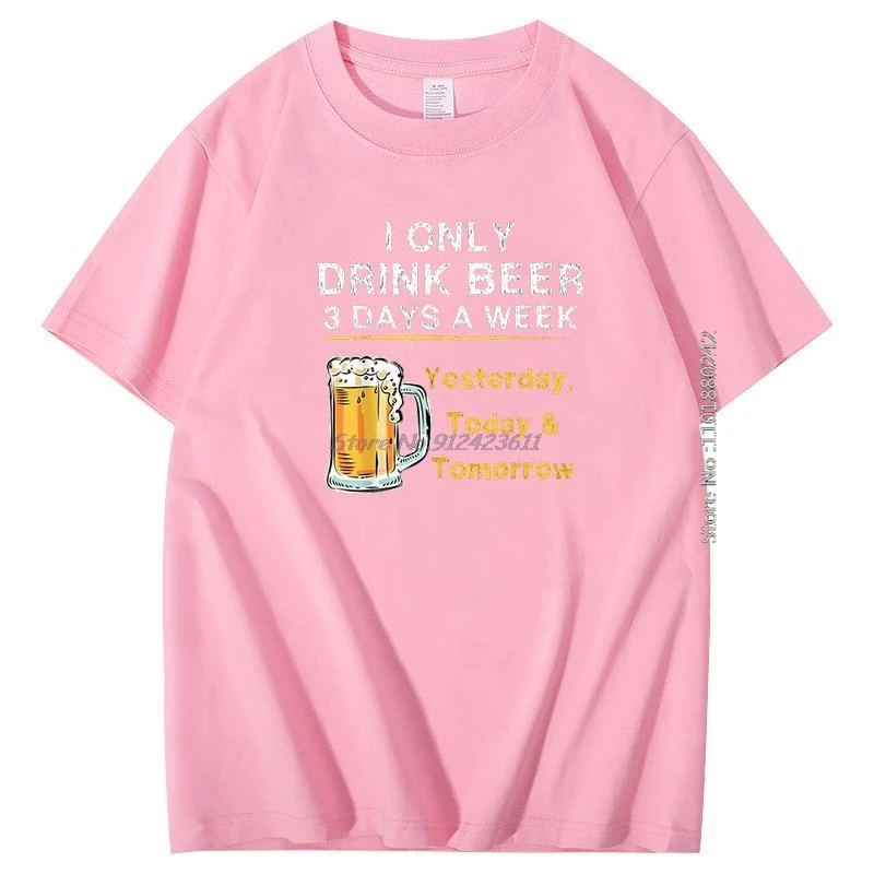Я только пиво 3-днев неделя вчера сегодня завтра забавные винтажные футболки с