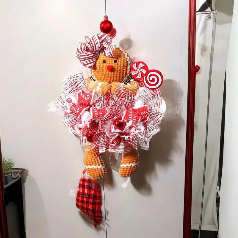 Рождественский пряничный человечек кукла венок светящиеся пряники