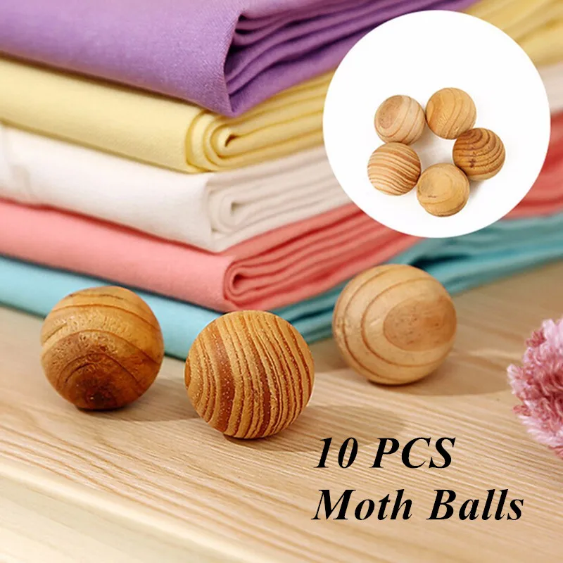 

10 PCS Creative Universal Wardrobe Drawer Clothes Fragrant Scented Natural Camphor Moth Balls Repellent Household Supplies