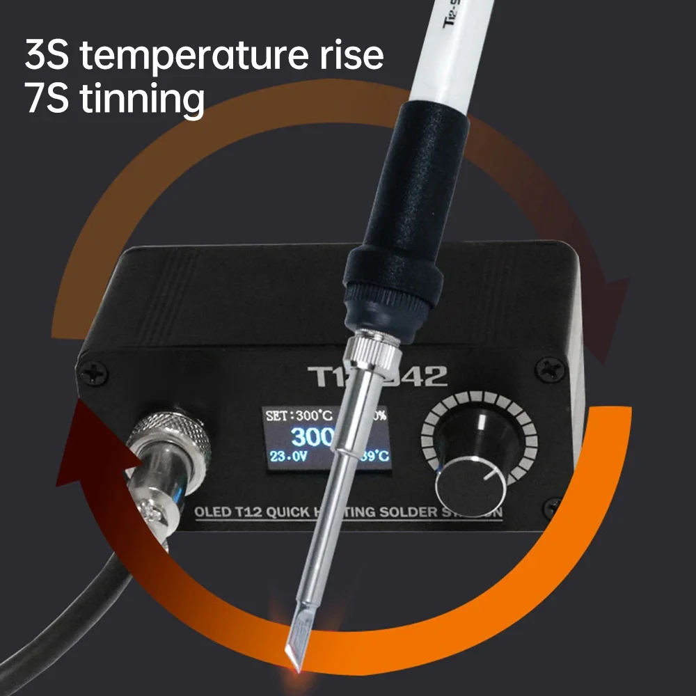 Цифровой электронный паяльник DC 12-24 В 75 Вт