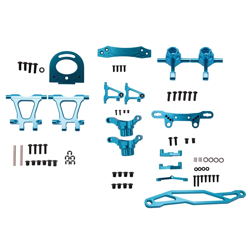 

Metal Modification Accessory Kit Suspension Arms Steering Knuckle for Tamiya TT02 TT-02 1/10 RC Car Upgrade Parts