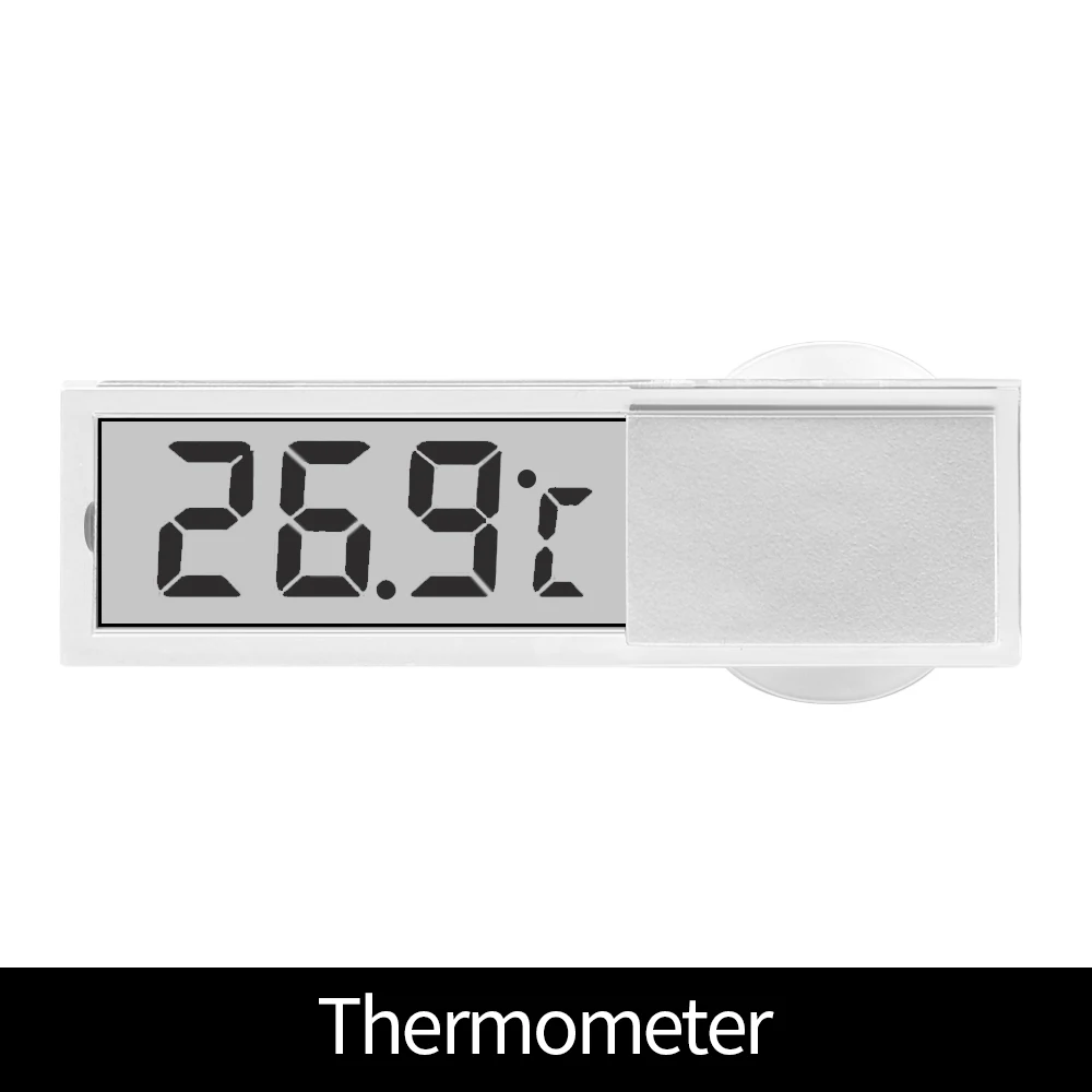 

LCD Display Mini Portable Thermometer Electronic Window With Suction Cup Thermometer Car Interior Ornament Accessories