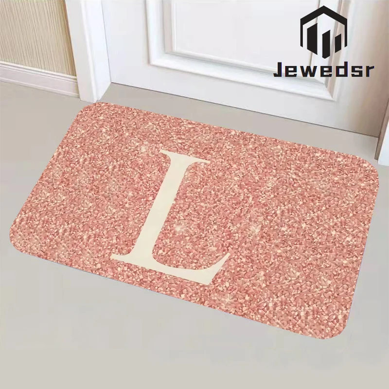 

Коврики, входной коврик, напольный ковер для прихожей, домашней кухни, Розовый ковер с буквами, Придверный коврик, коврики для гостиной, ковр...