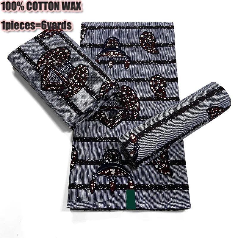 

Africa Ankara Prints Batik Pagne Wax Fabric African Dress Craft DIY Sewing Textile 100% Polyester High Quality Nigeria Tissu