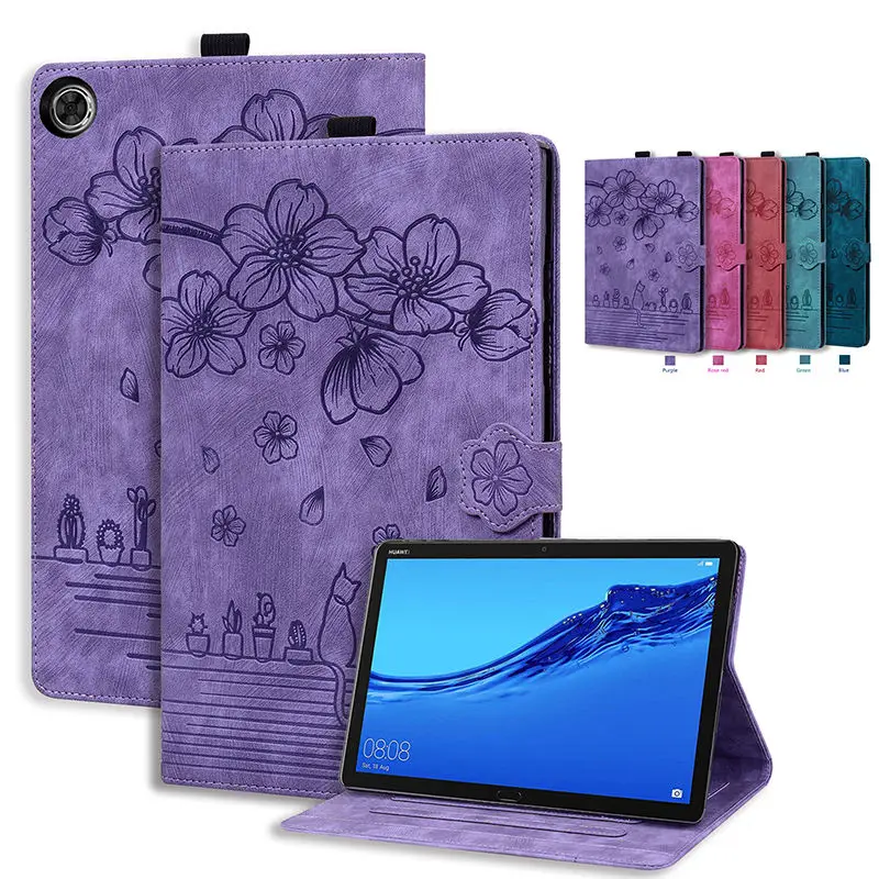 

For Lenovo Tab M10 3rd Gen 10.1" Case TB328FU TB328XU Cover Funda Tablet Embossed PU Leather TPU Flip Stand Coque Capa