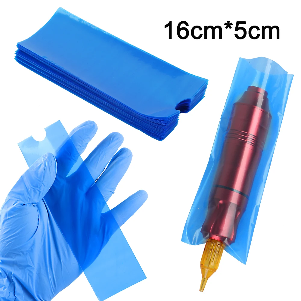 

Disposable Tattoo Pen Bags 200pcs Cartridge Tattoo Machine Cover Sleeves PMU Supplies Clip Cord Cover Filter Pen Accessories