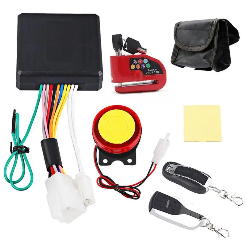 

Motorcycle Disc Brake Lock Anti-Theft Device | Waterproof Scooter Wheel Security Lock | Motorbike Flexible Reminder Alarm System