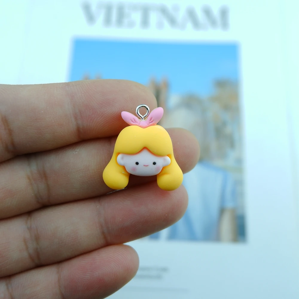 Оптовая продажа шармы в виде банта и медведя для девочек из мультфильмов