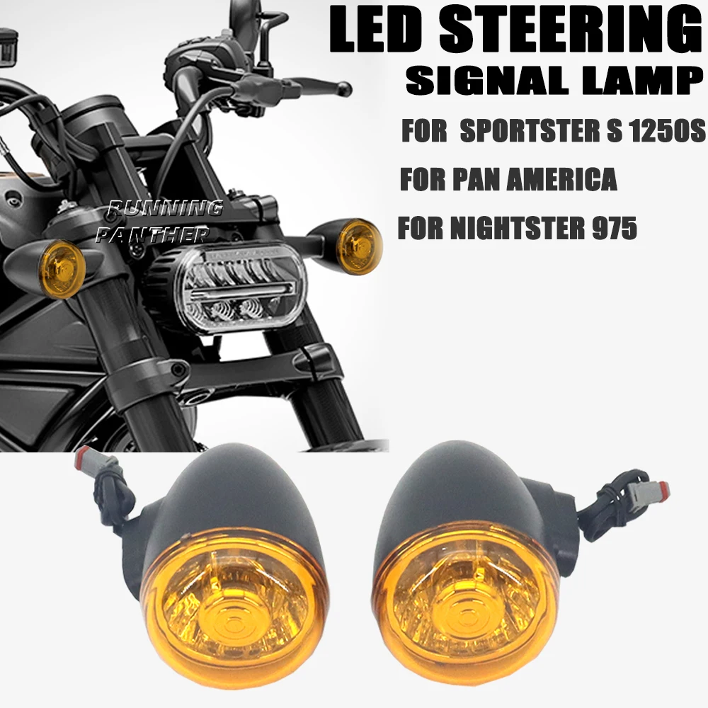 

Front And Rear Turn Signals Indicators LED Lights For Harley RH1250s Sportster S 1250 RH975 Nightster 975 2022 2021