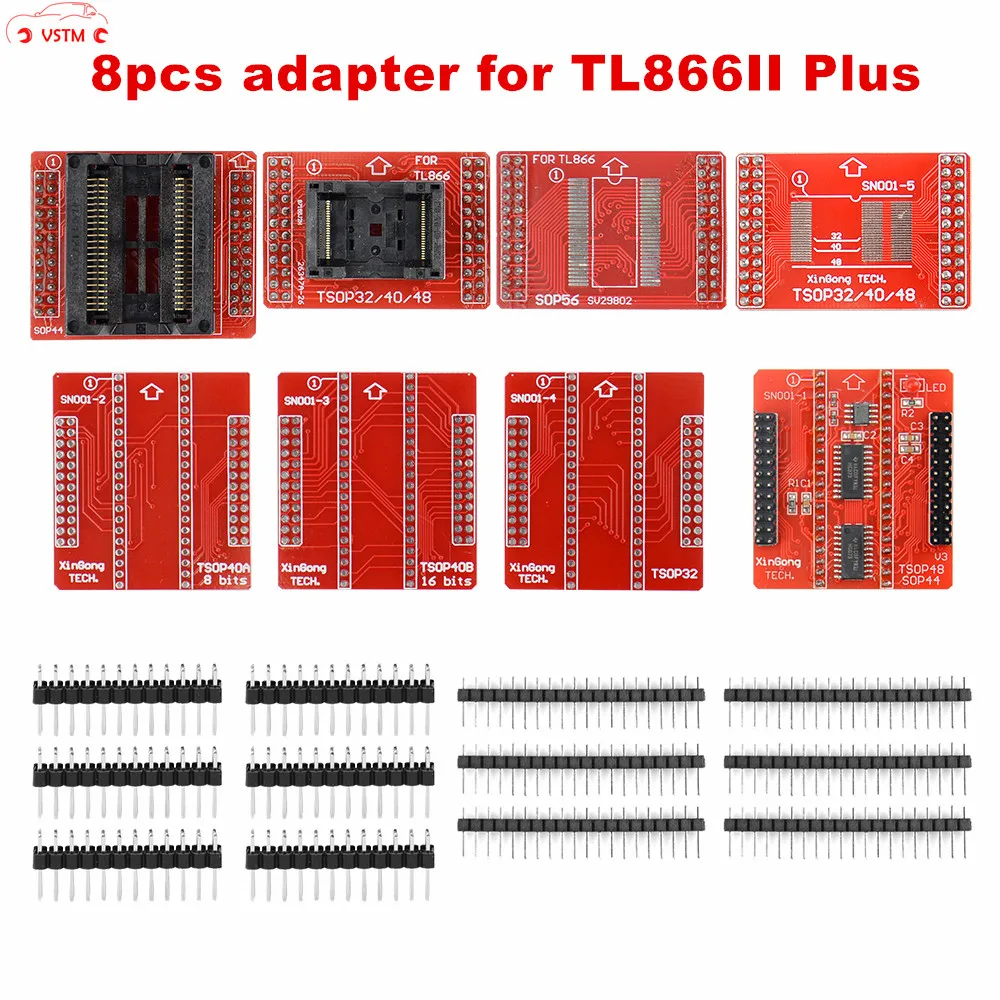 Оригинальный TSOP32 TSOP40 TSOP48 SOP44 SOP56 гнезда адаптеров для MiniPro TL866II Plus TL866A TL866CS