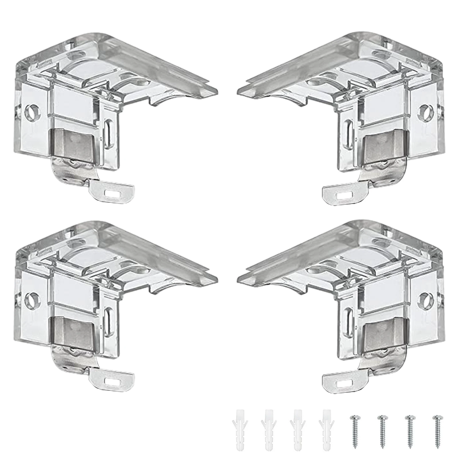 Headrail Mounting Bracket With Metal Clip Convenient Easy To Install Sturdy