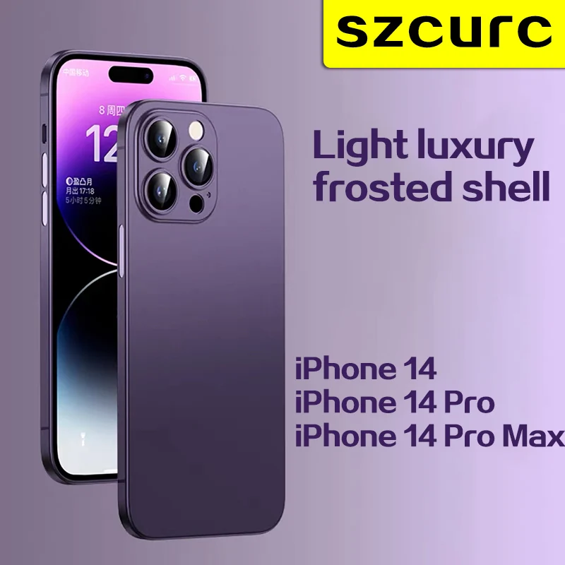 

New iPhone14 pro max case Ultra-thin fall-proof iPhone 13 pro All-inclusive lens scrub 14plus Advanced Sense 12 phone cover bag
