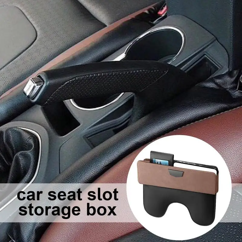 

Car Seat Gap Storage Box Organizer Car Seat Slit Gap Organizer Storage Pocket Car Seat Crevice Storage Box Leather Car Accessory