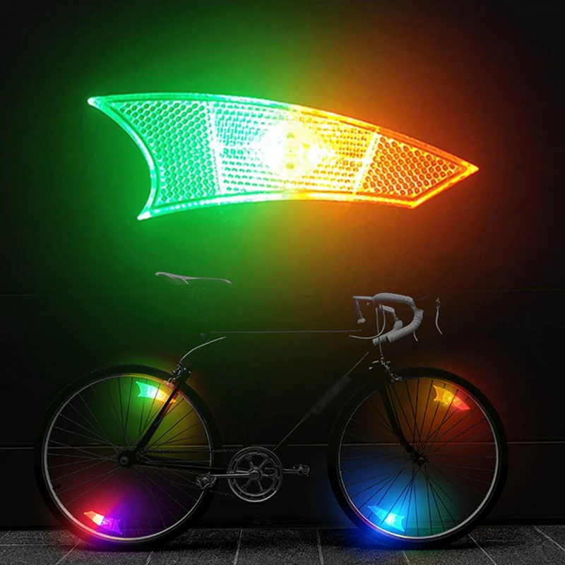 

LED Bicycle Spoke Light Bike Spoke Decorations Visibility Safety Bike Light Colorful Cycling Rear Front Lamps