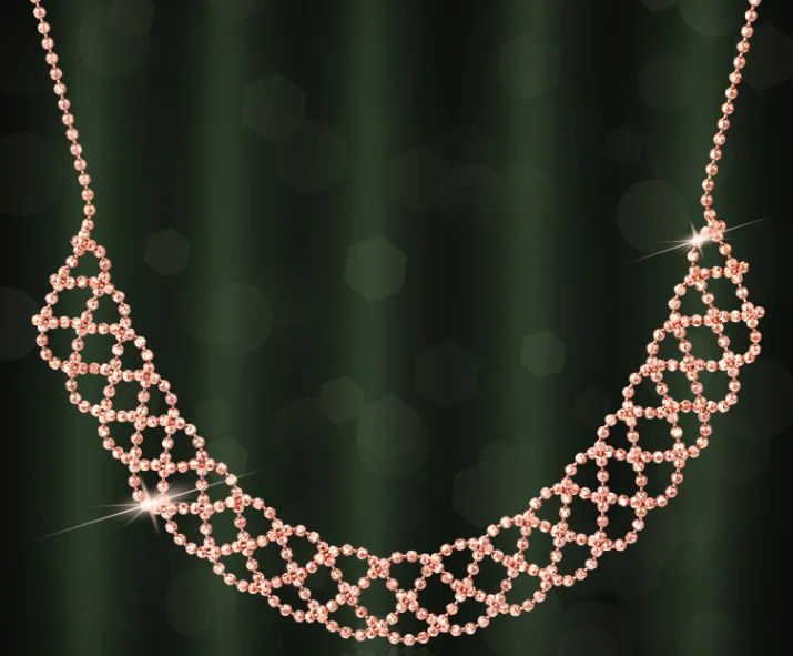 

18k gold necklaces for women fine gold jewelry au750 chains gold lace chain lace necklaces rose gold necklace