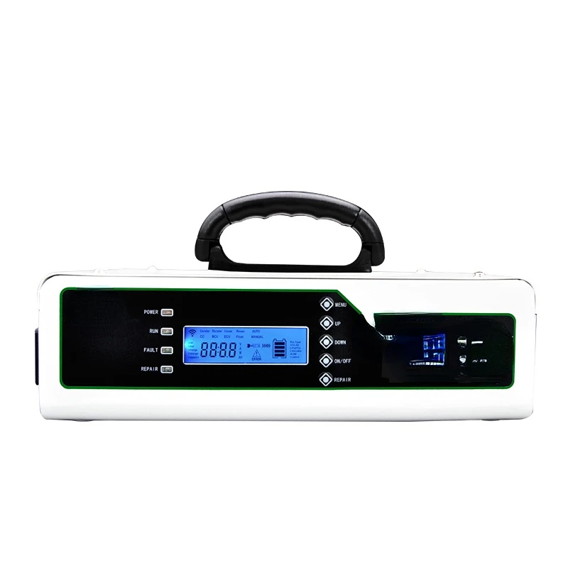 

Intelligent product Portable smart battery charger 48V 25A 1200w with input 220v