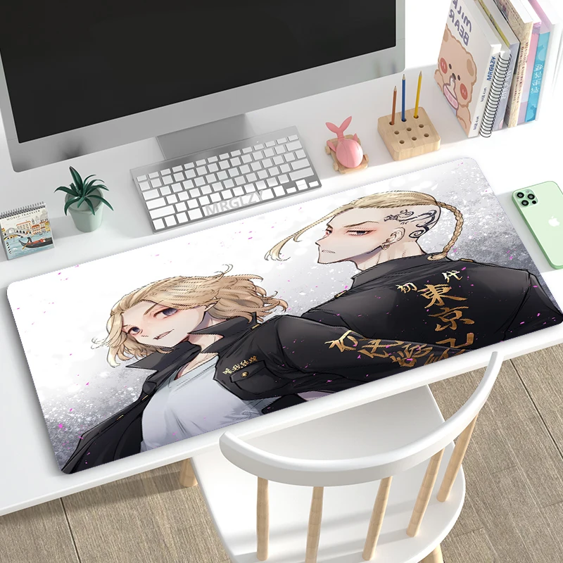 

Drop Shipping Anime Tokyo Revengers Mouse Pad Mouse Mats Kawaii Desk Gaming Accessories Mouse Pad Rubber Large Keyboard Mousepad