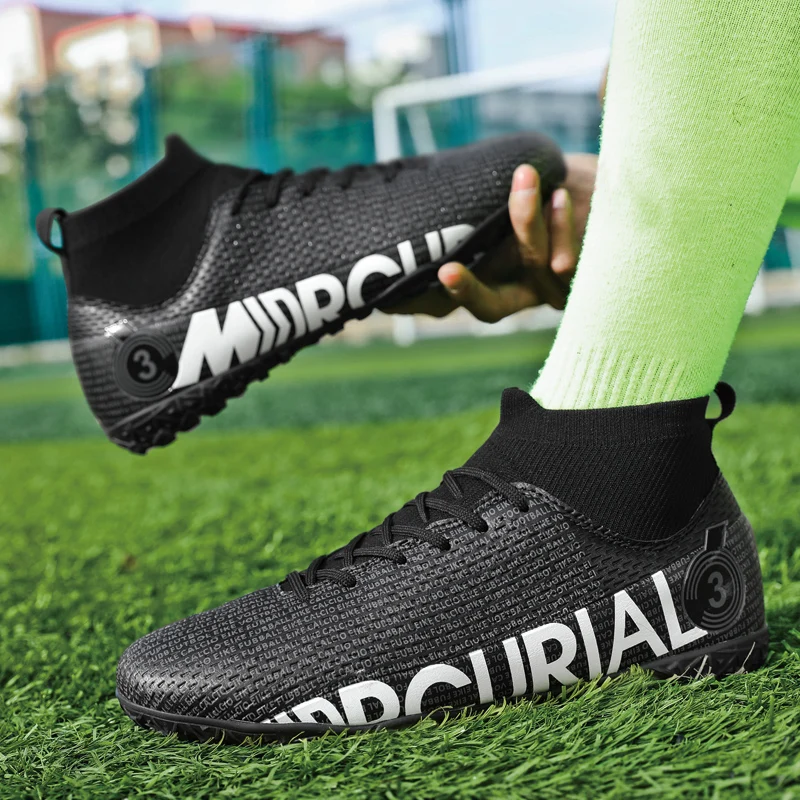 

Quality Chuteira Society Football Boots C.Ronaldo Wholesale Cleats Futbol Anti-Slip Fashion Soccer Shoes Futsal Training Sneaker