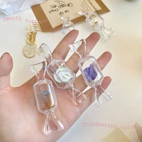 ins style candy shape storage box transparent cute earrings rings jewelry box portable creative plastic storage organizer 25pcs