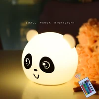 1200mah led night light led children touch night light soft silicone usb rechargeable bedroom decor gift animal bedside lamp