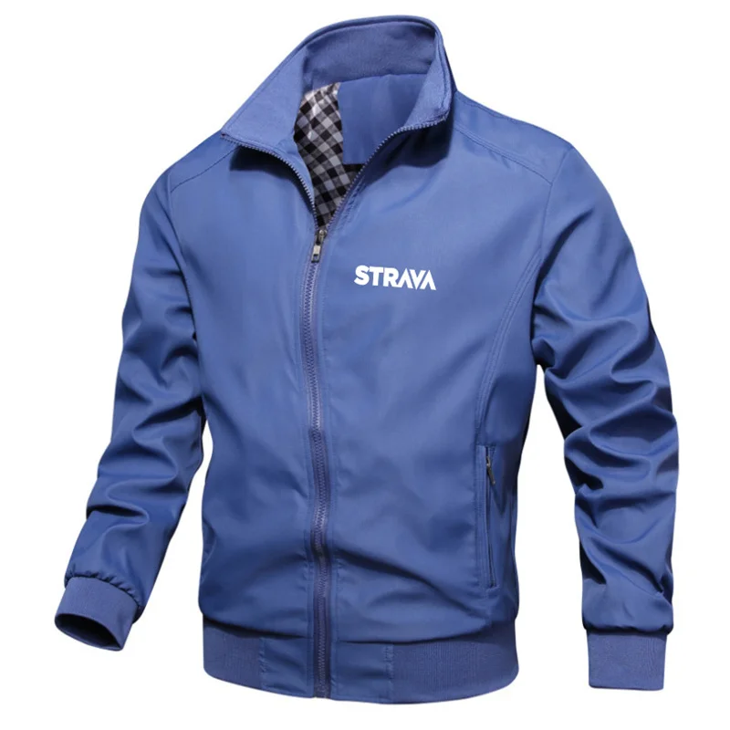 

STRAVA Jacket Stand collar men's jacket Casual oversized men's jacket