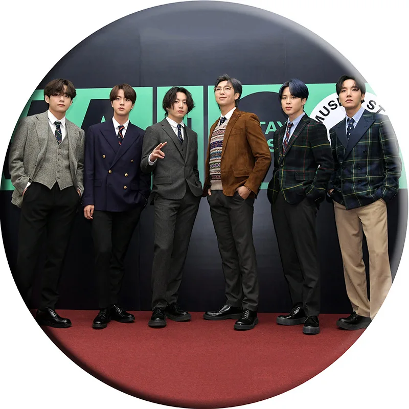 Kpop Bangtan Boys New Album MMA Brooch Pin Badges For Clothes Backpack Decoration Gifts Fans Collection JK V SUGA RM Wholesale |
