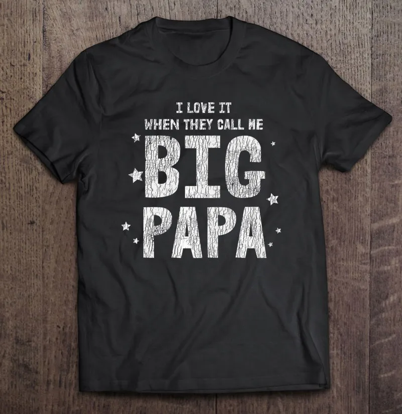 

Я люблю его, когда они меня зовут большой папа дети папа День отца Премиум Футболка мужская рубашка одежда мужские футболки топы без рисунка...