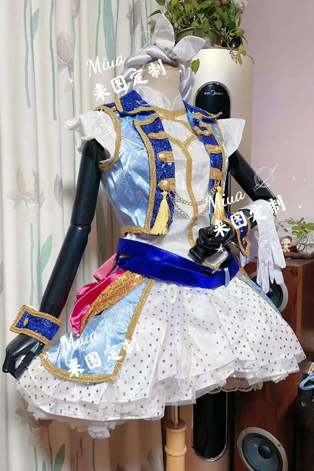 COS-KiKi [Customized] Anime Lovelive Ayase Eli Pirate Stage Vesion Gorgeous Uniform Cosplay Costume Halloween Party Outfit