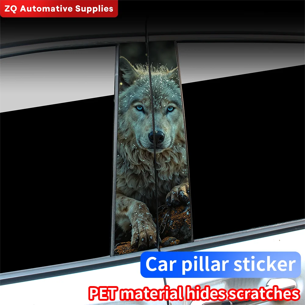 Автомобильные наклейки волк автомобильные В-столб украшение центральной