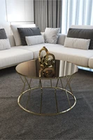 center table hourglass modern coffee table big coffee table gold leg bronze mirror unbreakable glass