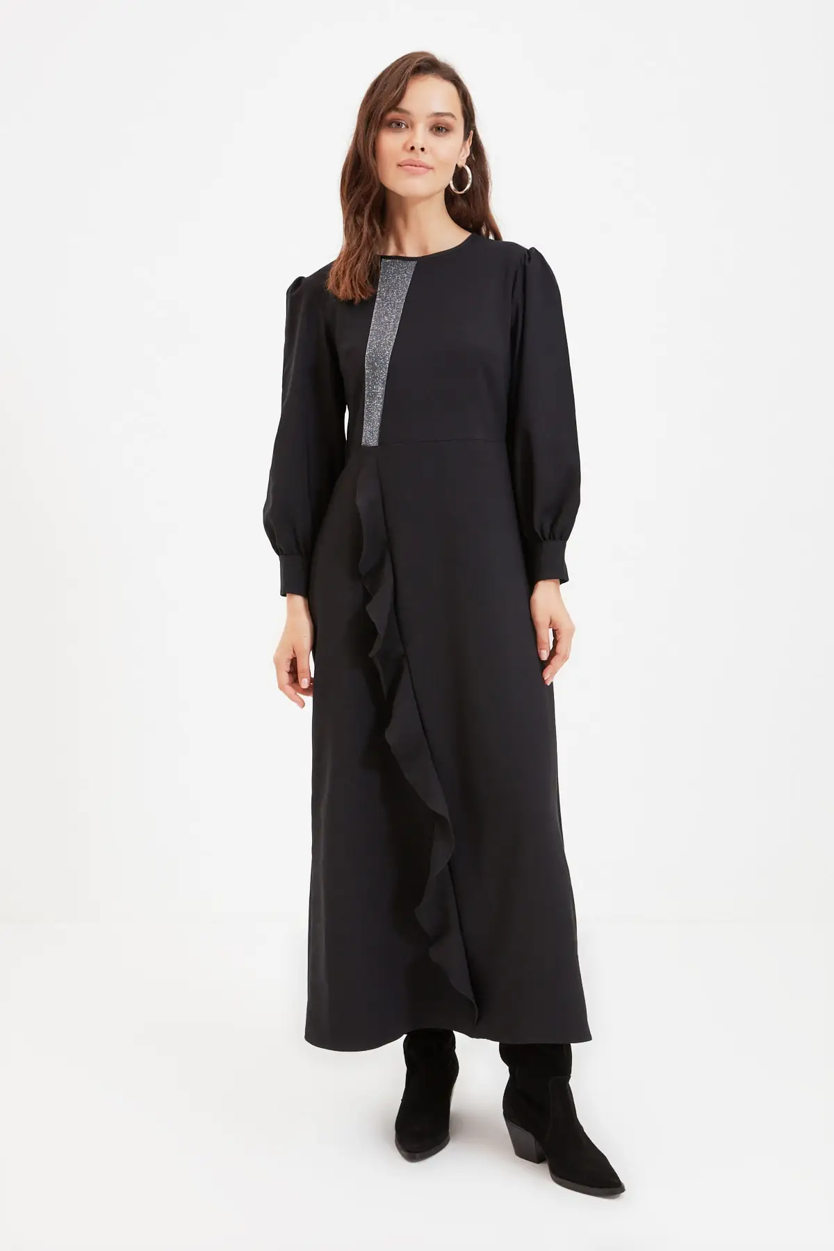 

Trendyol Flounces Long Dress TCTAW22EB0129