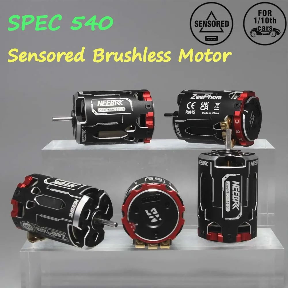 Фото NEEBRC SPEC 540 10,5 т 13,5 т 17,5 т 21,5 т 25,5 т бесщеточный двигатель с датчиком, высокоточный для 1/10 RC Drift Racing Competition Car №1