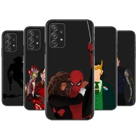 luxury marvel comics phone case hull for samsung galaxy a70 a50 a51 a71 a52 a40 a30 a31 a90 a20e 5g a20s black shell art cell co
