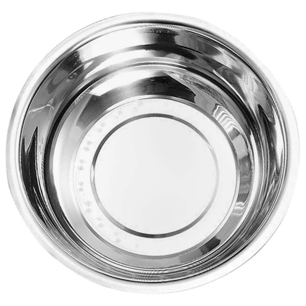 

Stainless Steel Vegetable Basin Bowl Bowls Soup Dish Large Metal Mixing Kitchen