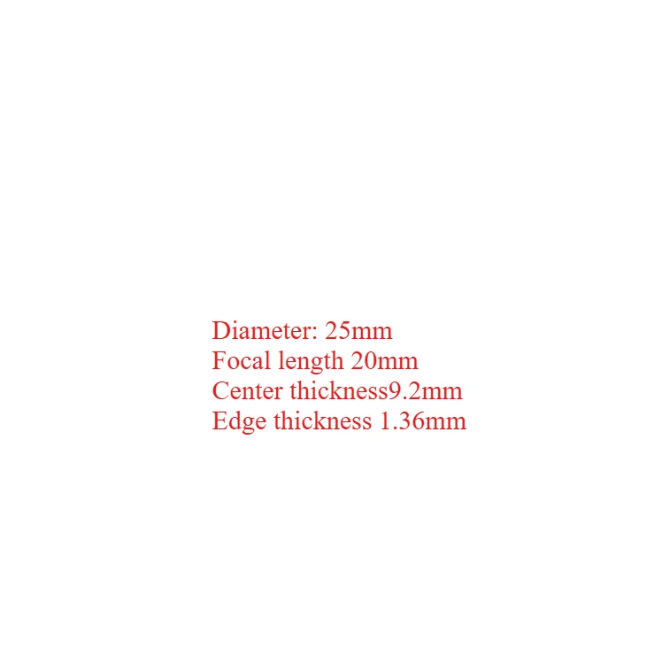 

Двойная выпуклая линза Ivzosheng 25 мм