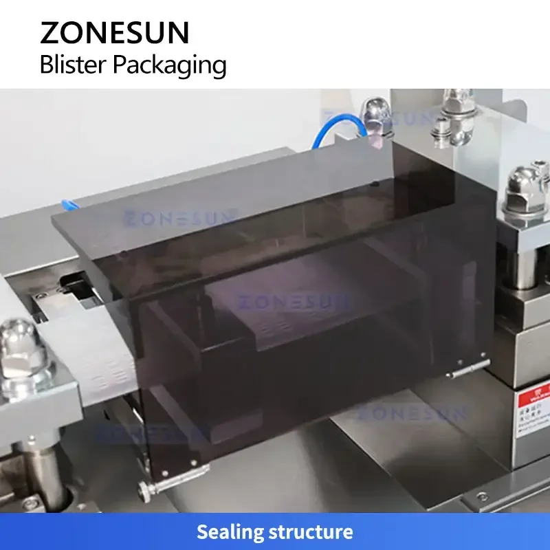 Фото Автоматическая блистерная упаковочная машина ZONESUN ZS-DPP180P для упаковки таблеток, капсул и пилюль в ПВХ/алюминиевую тару с ПЛК-управлением №5
