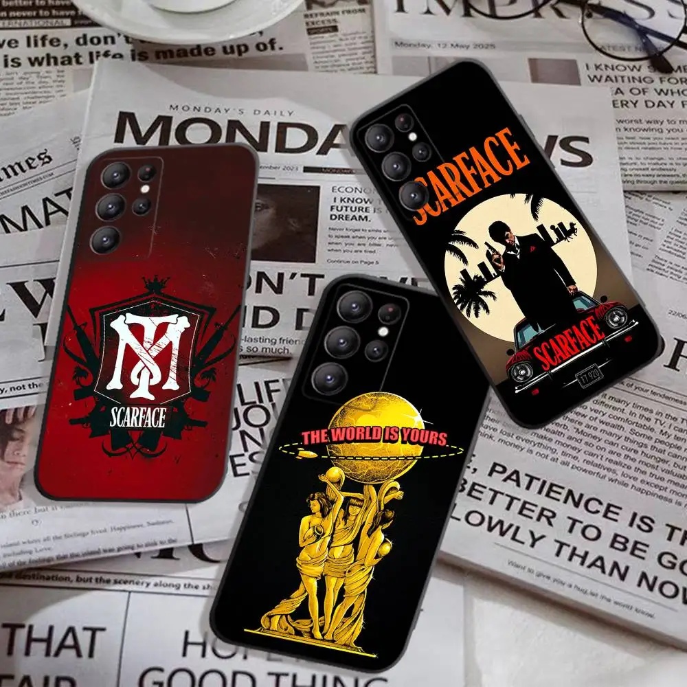 Фото Классический чехол для телефона Tonny Montanas Scarface для Samsung S 24 fe 25 Ultra plus 20 lite 21 30 22 23 24 22 Ultra 5G Fundas №2