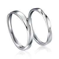 new fashion trend opening couple men and women s925 silver inlaid 5a zircon original design simple ring