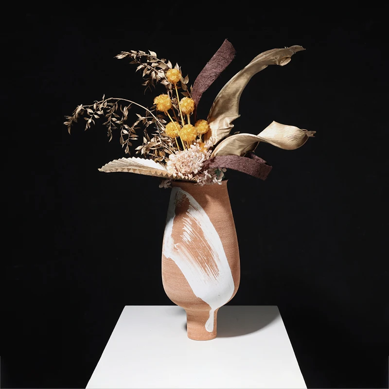 

Aesthetic Ceramic Vase Floor Flowers Interior Nordic Vase Plant Pots Office Modern Woonkamer Decoratie Living Room Decoration L