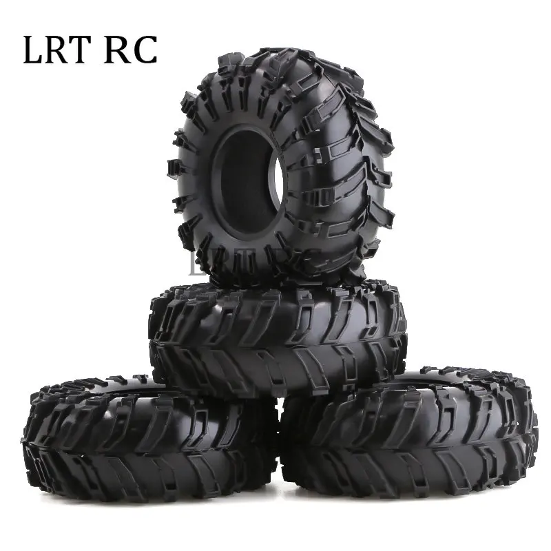 

4Pcs 2.2 Inch Rubber Tyres Wheel Tires for 1/10 Rock Buggy RC Crawler Car Axial SCX10 90046 TRX-4 capra