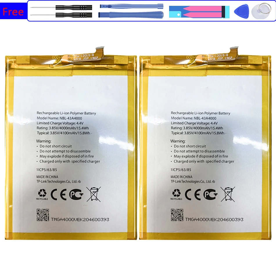 

Фотоаккумулятор 4100 мАч для TP-Link Neffos X20/X20 Pro X20Pro TP7071A TP9131A, новый телефон