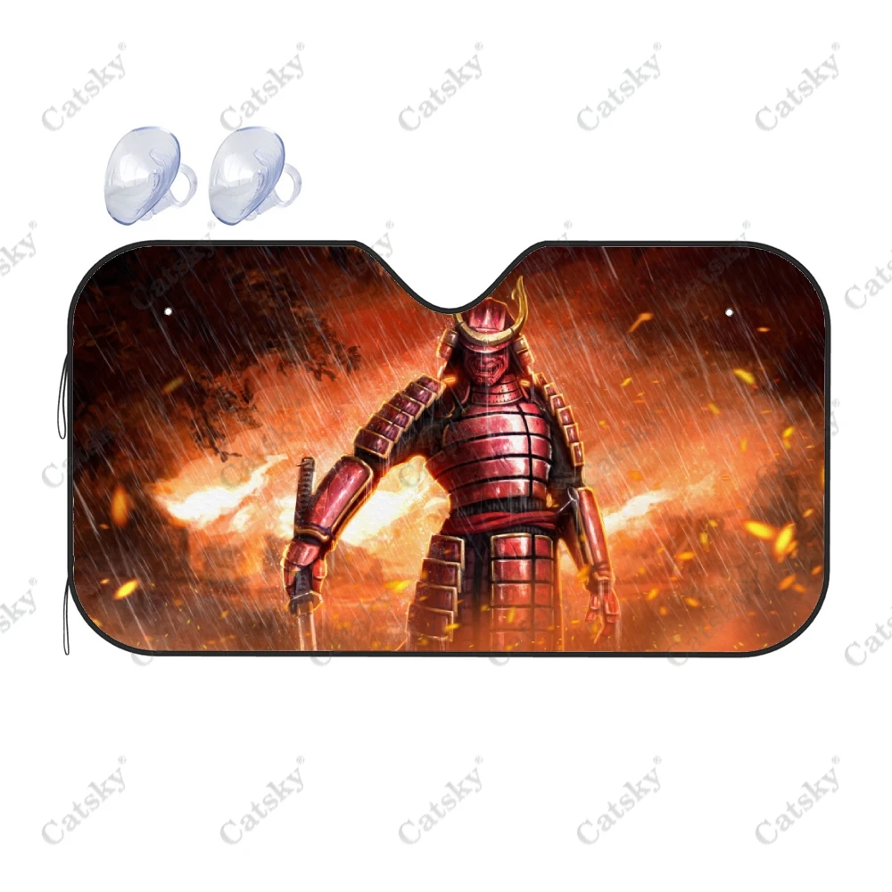 

Fantasy Samurai Car Windshield Cover Sun Shade Universal Folding Block UV Rays Sun Visor Protector for Auto Sedan Truck