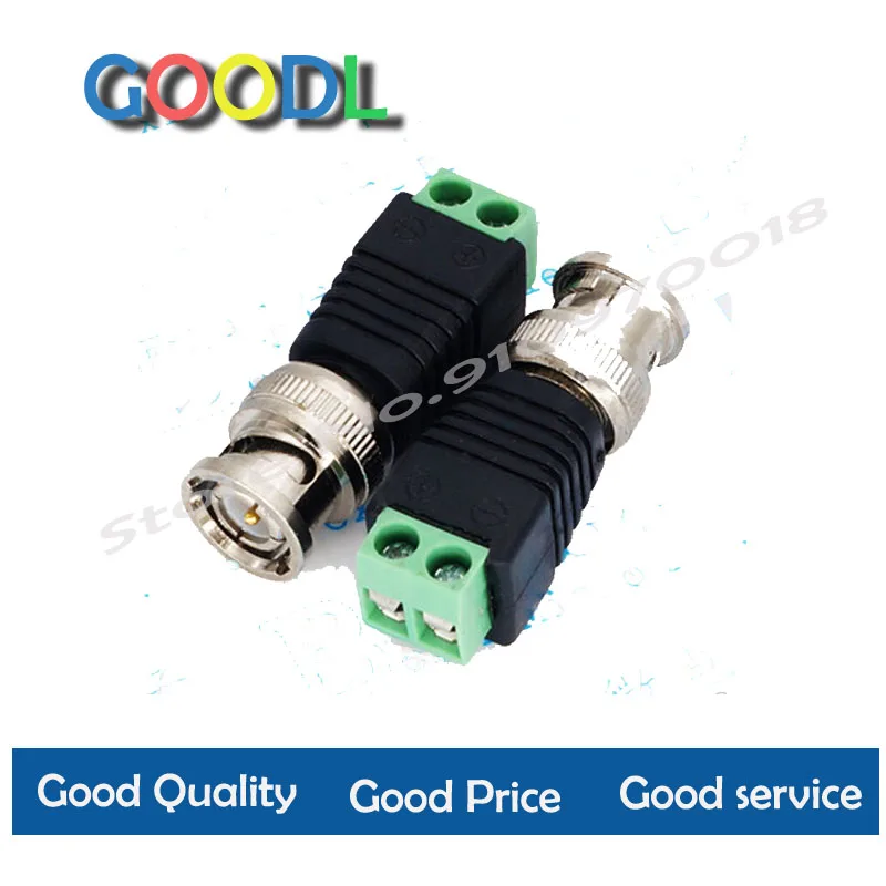 

2PCS BNC Connector Green BNC Connector Monitoring Connector Camera Connector BNC Free Soldering BNC Head Adapter