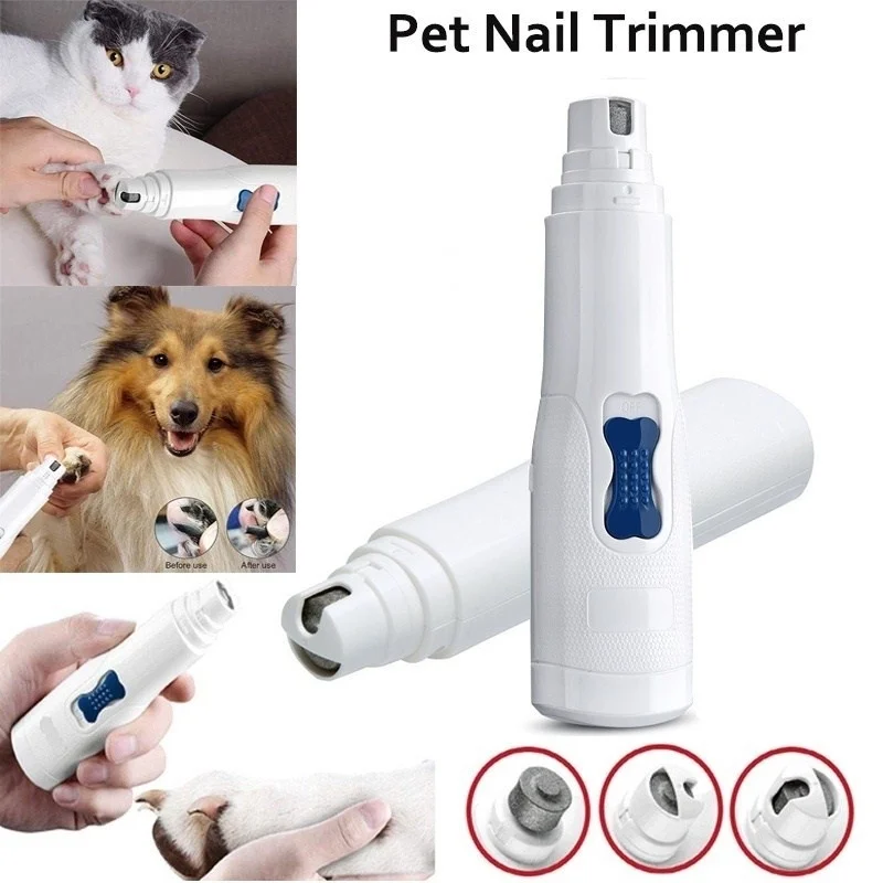 

Electric Pet Nail Grinder File Trimmer Pro Grooming Tool Dogs Cats Claw Paws Clipper