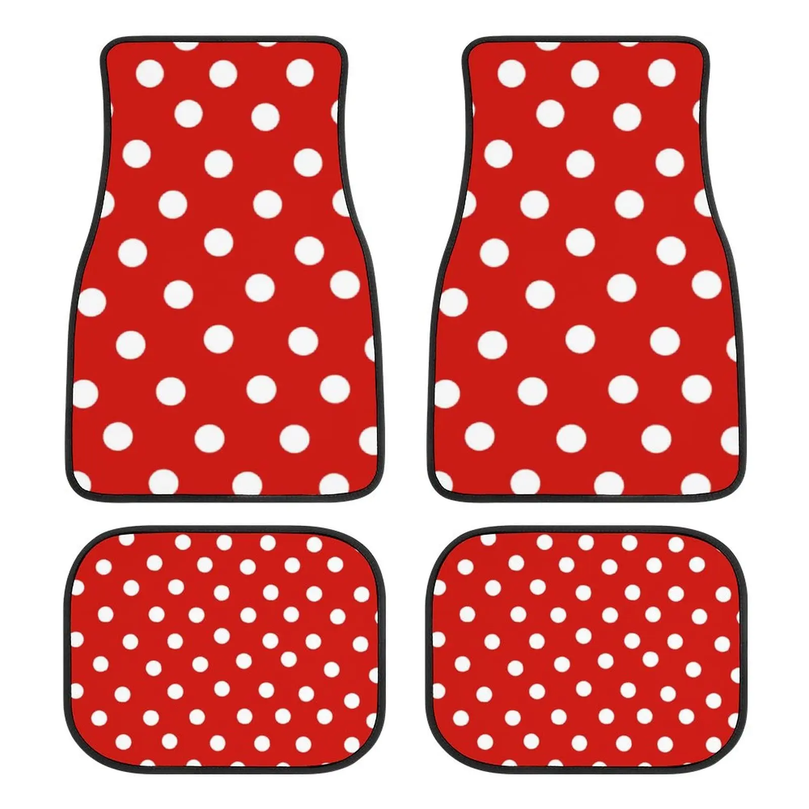

4 шт., автомобильные коврики в горошек, Нескользящие