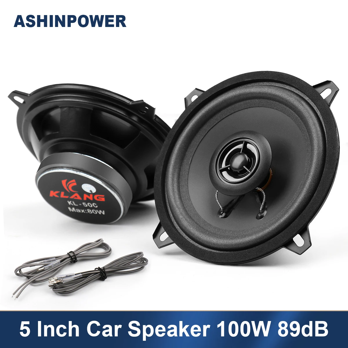 2 шт. 5 дюймов Автомобильный аудио динамик 100 Вт 89дб 2-полосный коаксиальный Авто